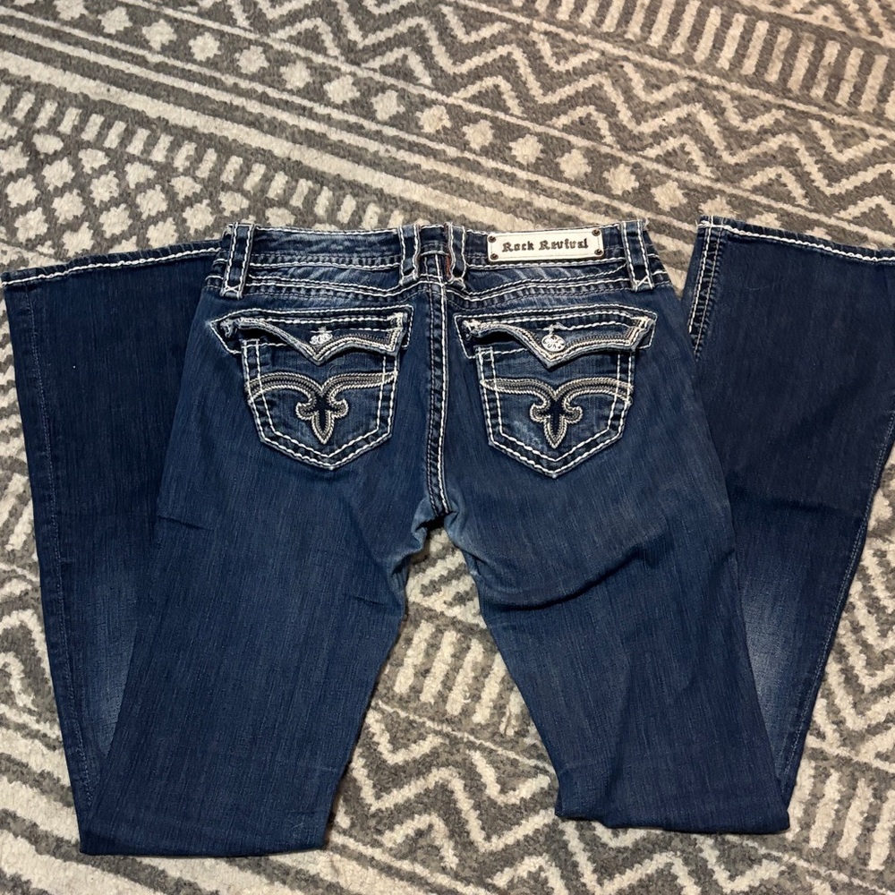 Rock Revival Women's Dark Blue Boot Cut Jeans